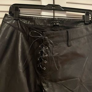 Leather pants by Theory.